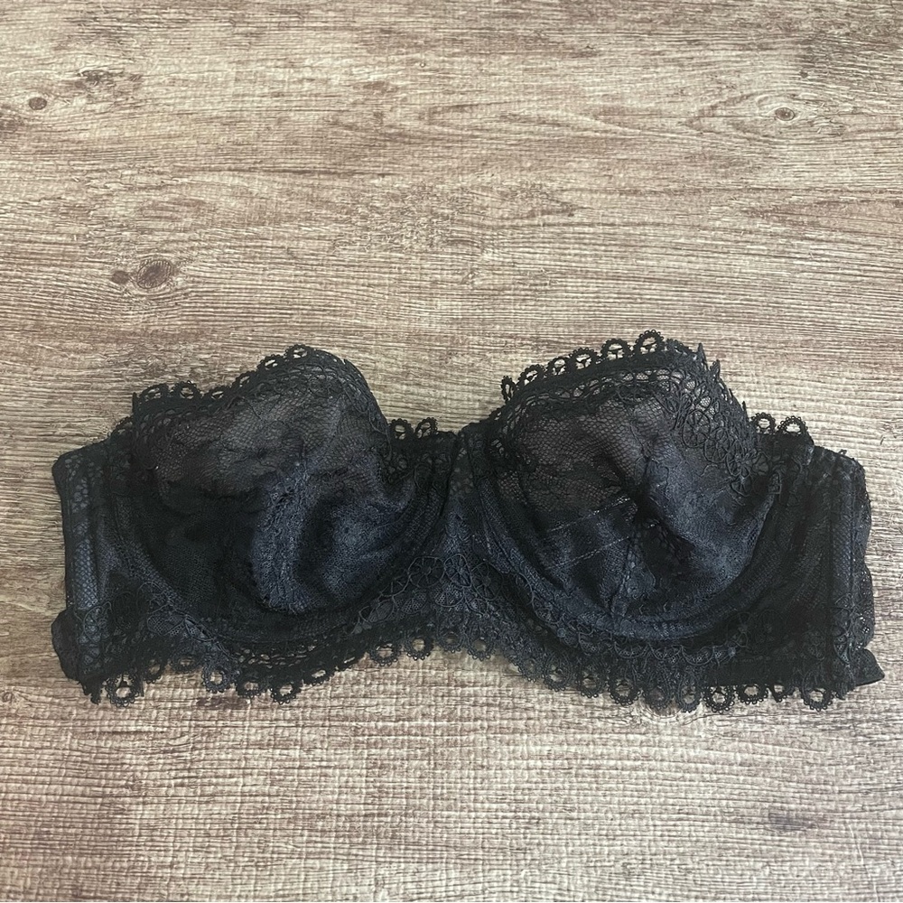 Victoria's Secret Black Very Sexy Unlined Balconet Bra Size 36B